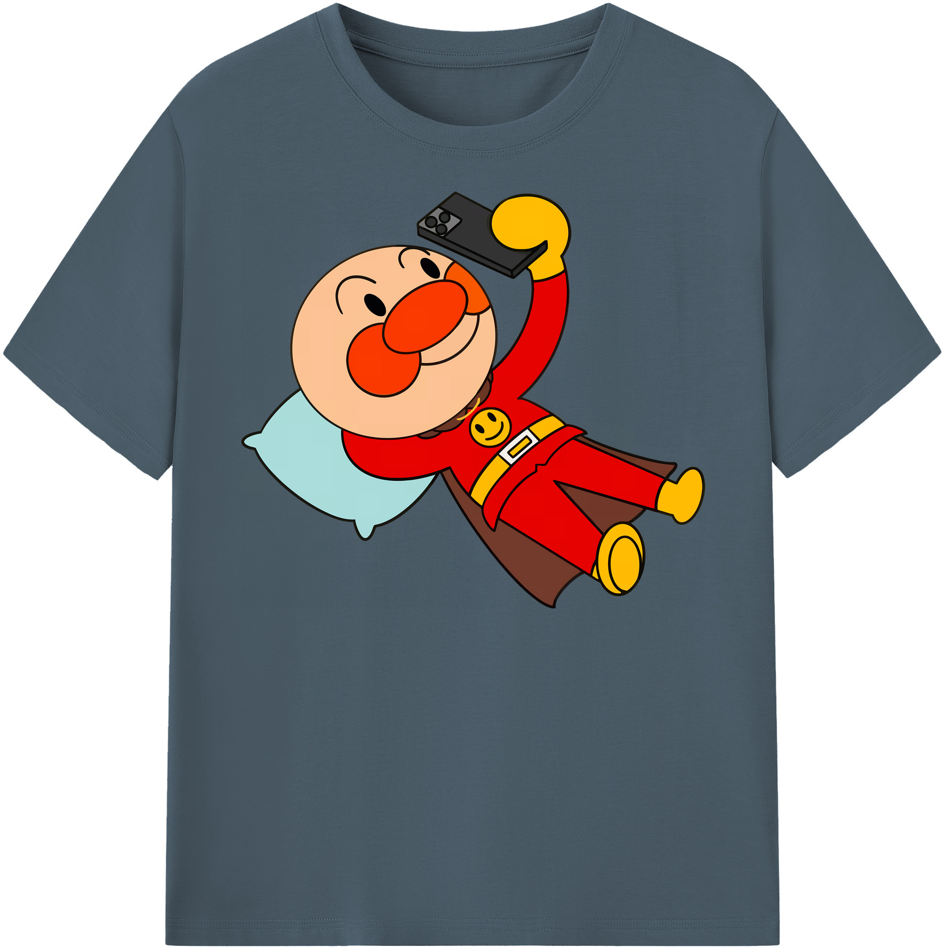 （画像用） アンパンマン Anpanman 綿100％半袖Tシャツ（フロントプリント）